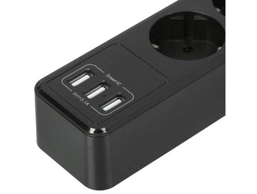 Сетевой фильтр с USB Qumo Power Bar 5SP4U (P-0005)